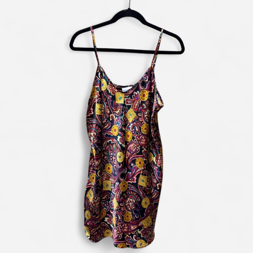 Vintage Romantic Moods Multi-Coloured Gemstone Slip Dress